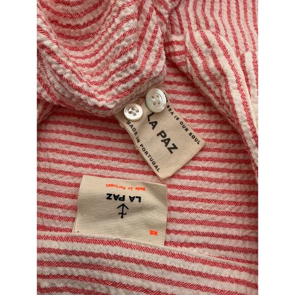 Mother 'La Paz' Pink Branco Shirt Fiesta Stripes Size XS - Picture 4 of 4